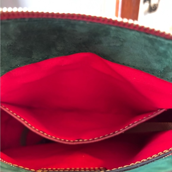 Dooney & Bourke Red Leather Crossbody Bag Florentine medium hobo bag - Picture 3 of 8